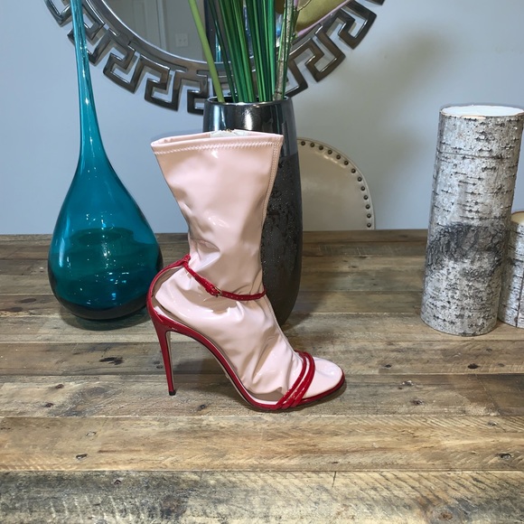 New Women Gucci Ilse Patent 110mm Sandal Orig$1495 - Picture 6 of 8